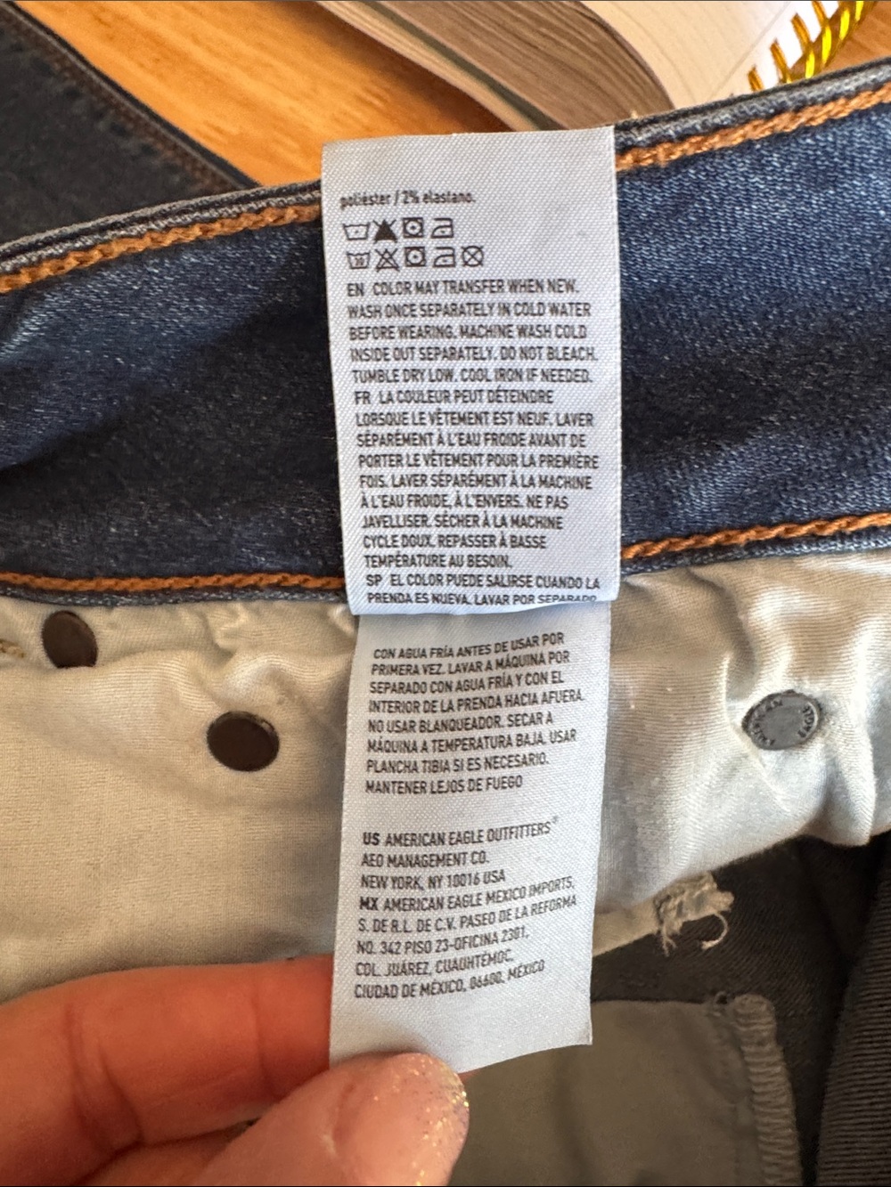 American Eagle Outfitters Artist’s Flare Women's Blue denim jean sz 10 XL - Picture 12 of 14